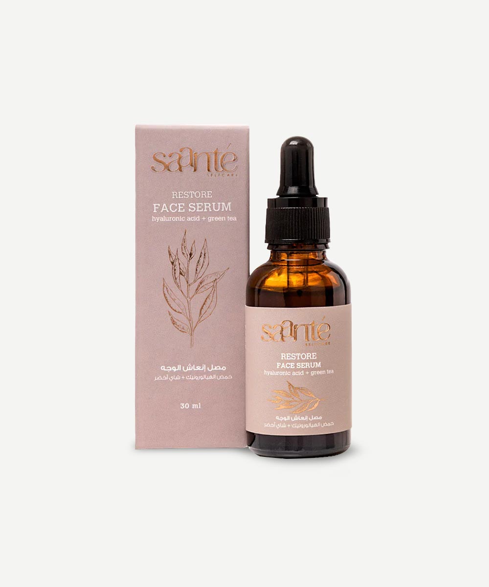 Saante Hydrating Restore Face Serum with Hyaluronic AcidGreen Tea Extract