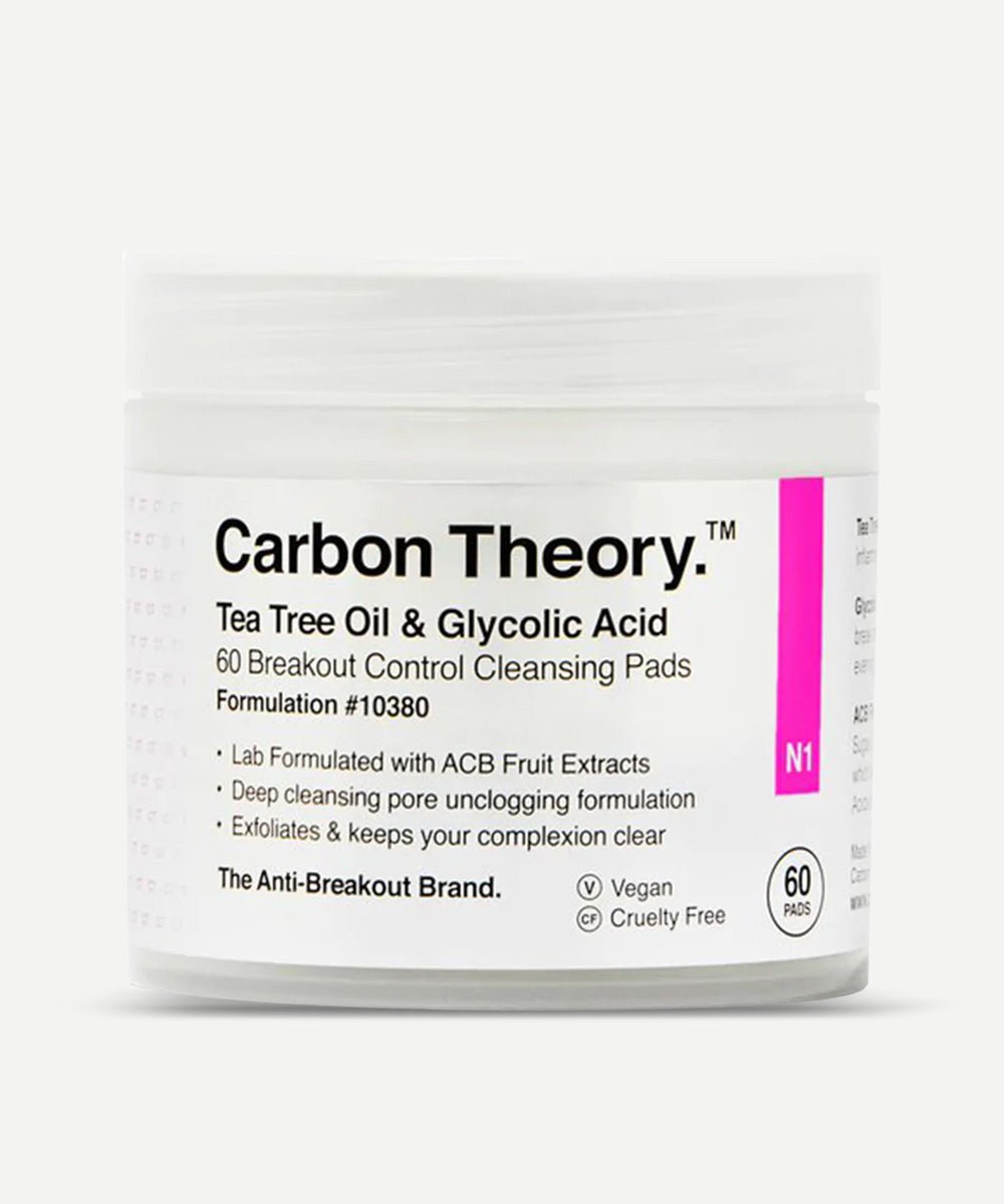 Carbon Theory - Breakout Control Cleansing Pads with ACB Fruit Extracts & Glycolic Acid - Secret Skin