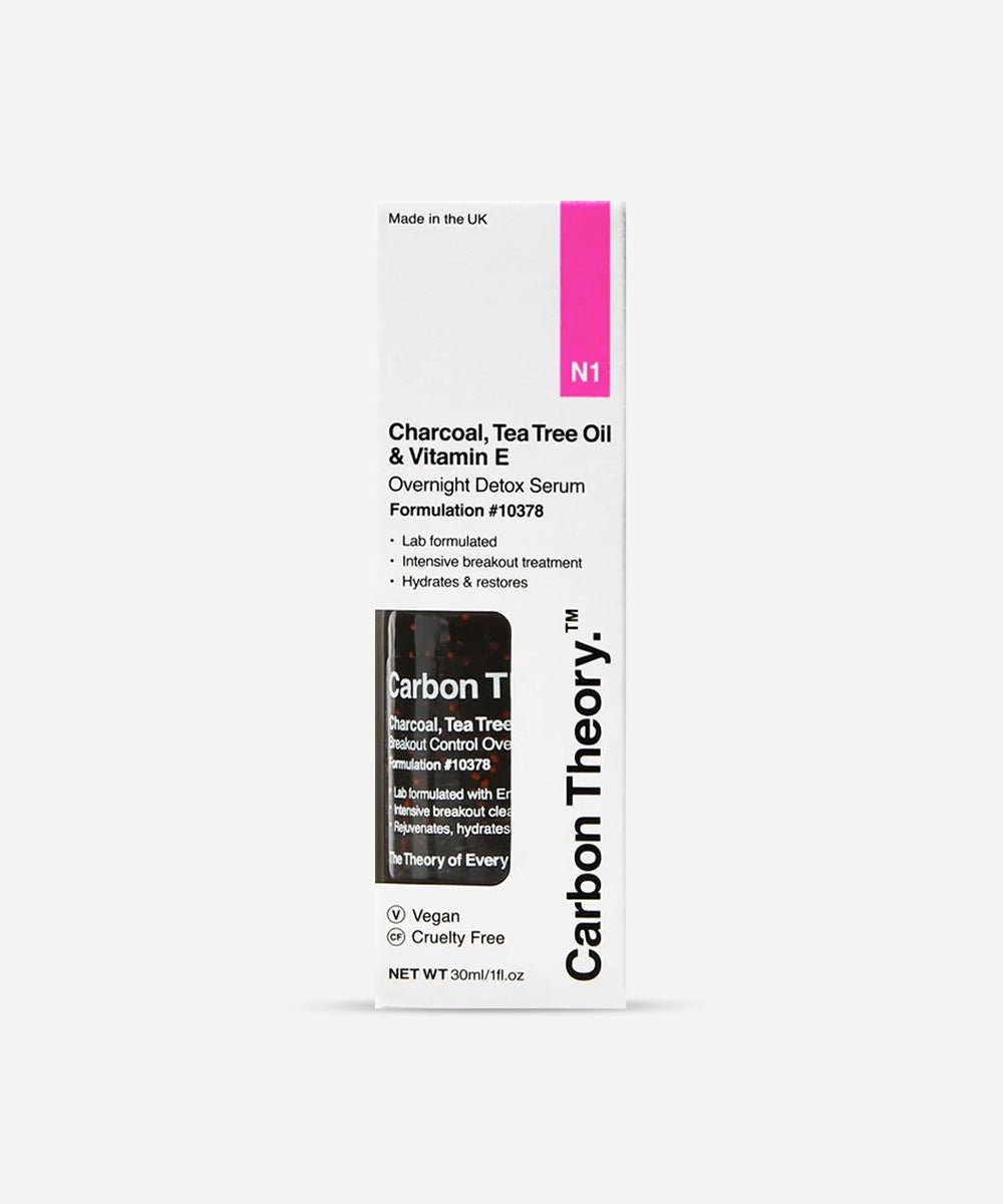 Carbon Theory - Hydrating Breakout-Control Overnight Detox Serum with Antioxidant-Rich Cranberry Extracts - Secret Skin