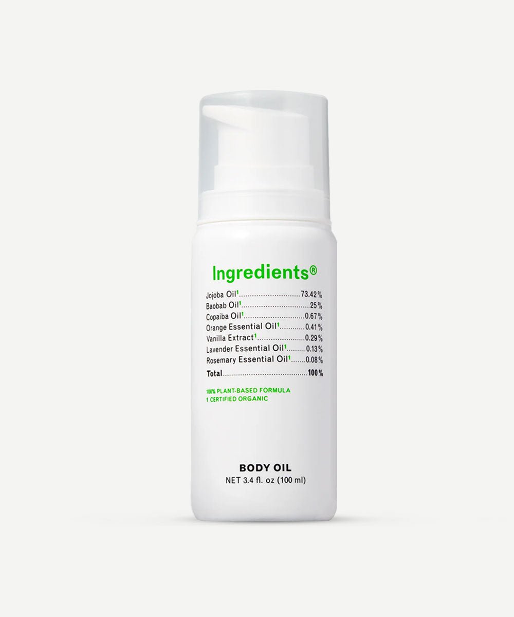 Ingredients® - Lightweight Body Oil with Golden Jojoba & Baobab Oils - Secret Skin