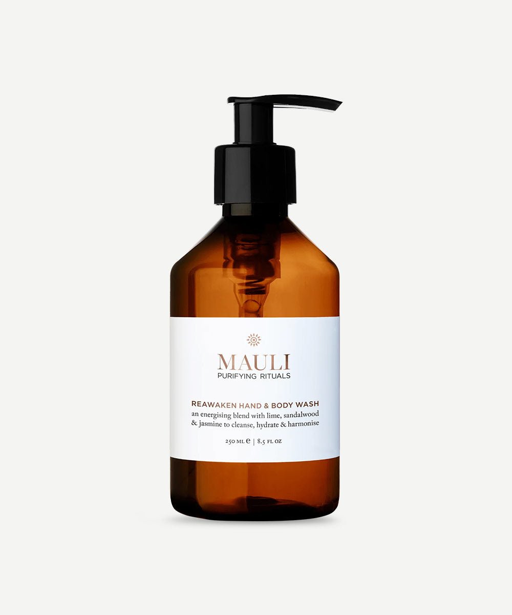 Mauli - Pure Organic Reawaken Hand & Body Wash with Lime, Blood Orange, Sandalwood, & Rose for Nourished, Silky-Soft Skin