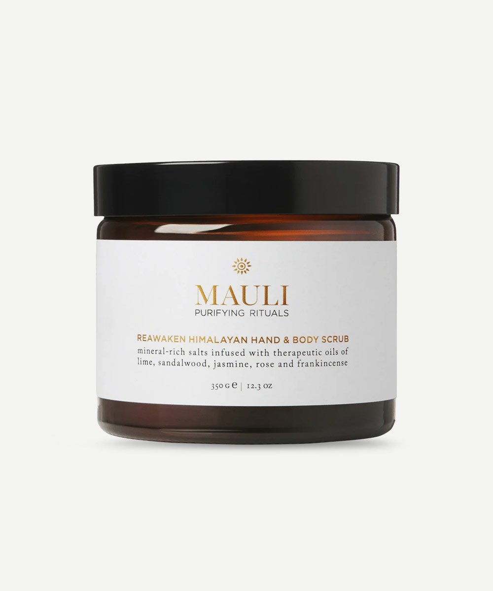 Mauli - Reawaken Himalayan Hand & Body Scrub with Himalayan Salts, Argan, Moringa, Almond, & Coconut Oils