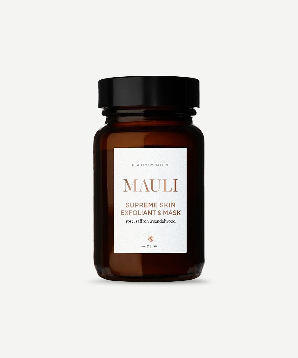 Mauli - Supreme Skin Exfoliant & Mask with Turmeric, Kashmiri Saffron & Mysore Sandalwood for Radiant Skin - Secret Skin