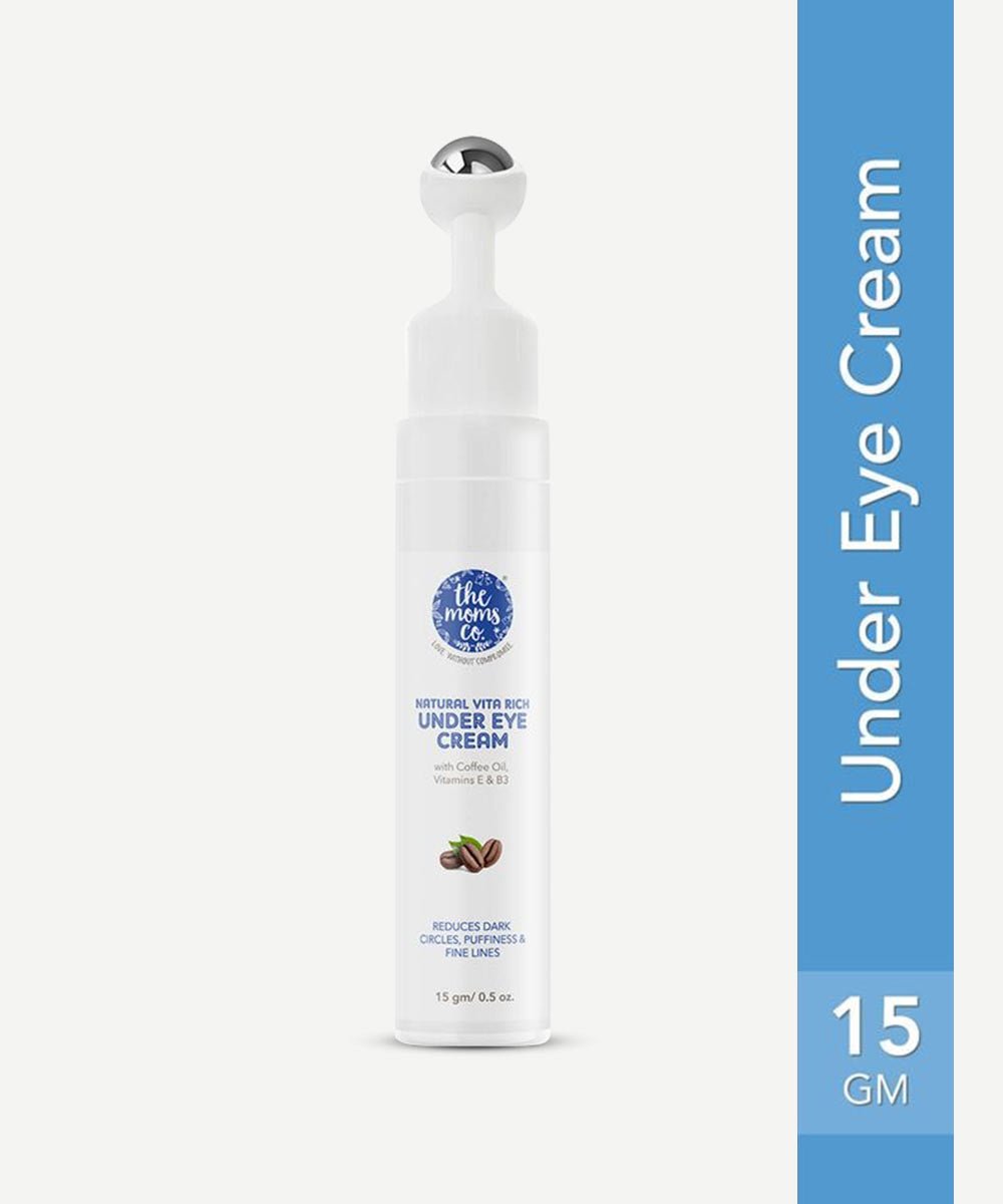 The Mom's Co. - Hydrating Natural Vita Rich Under Eye Cream with Coffee Oil & Hyaluronic Acid - Secret Skin