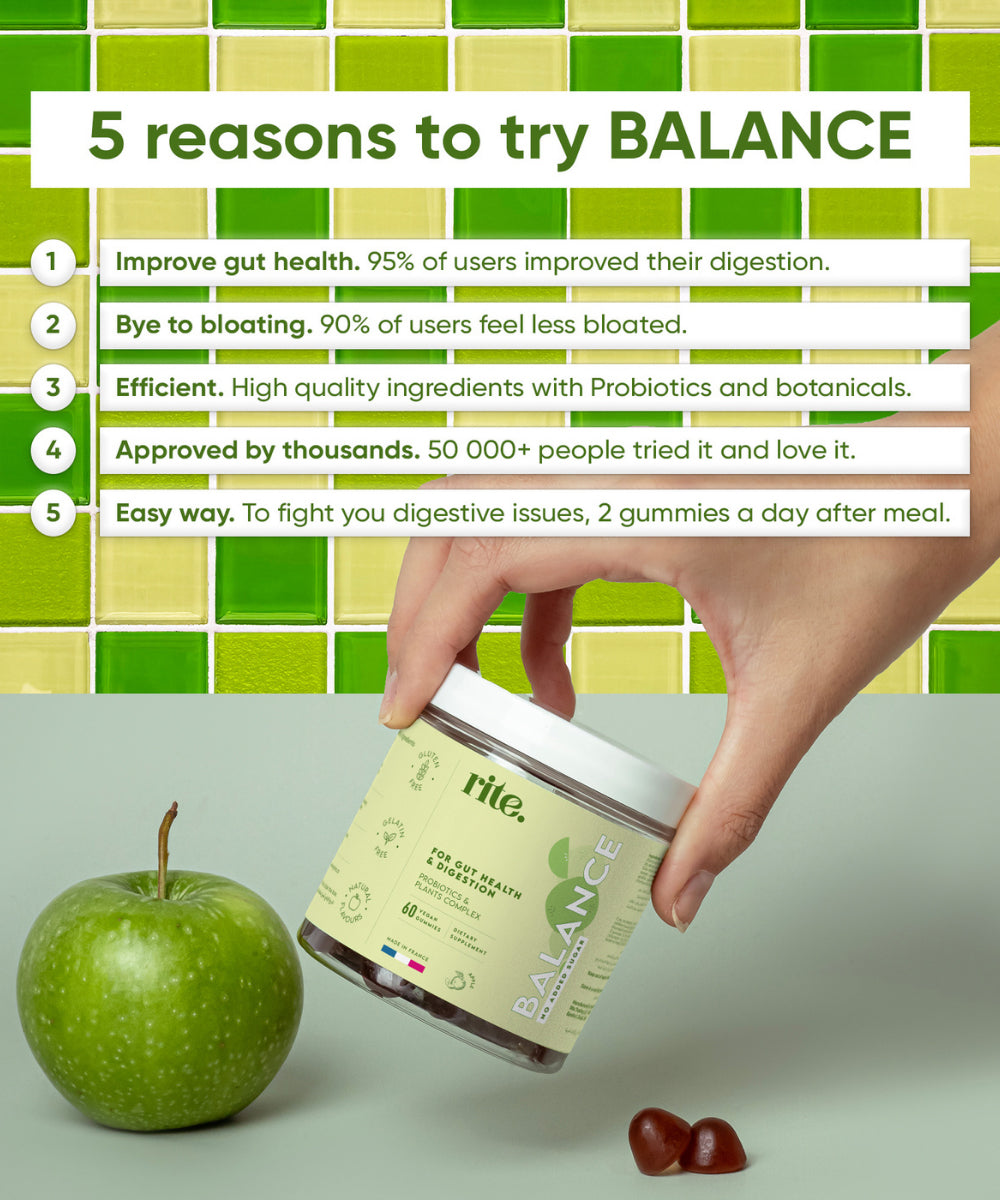 Rite - BALANCE sugar free x60 Vegan Gummies