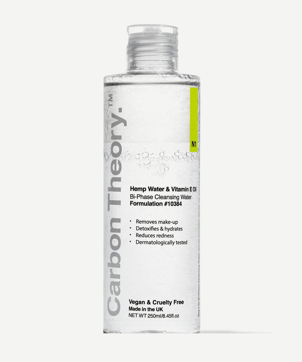 Carbon Theory  Brightening BiPhase Cleansing Water with Hemp WaterVitamin E