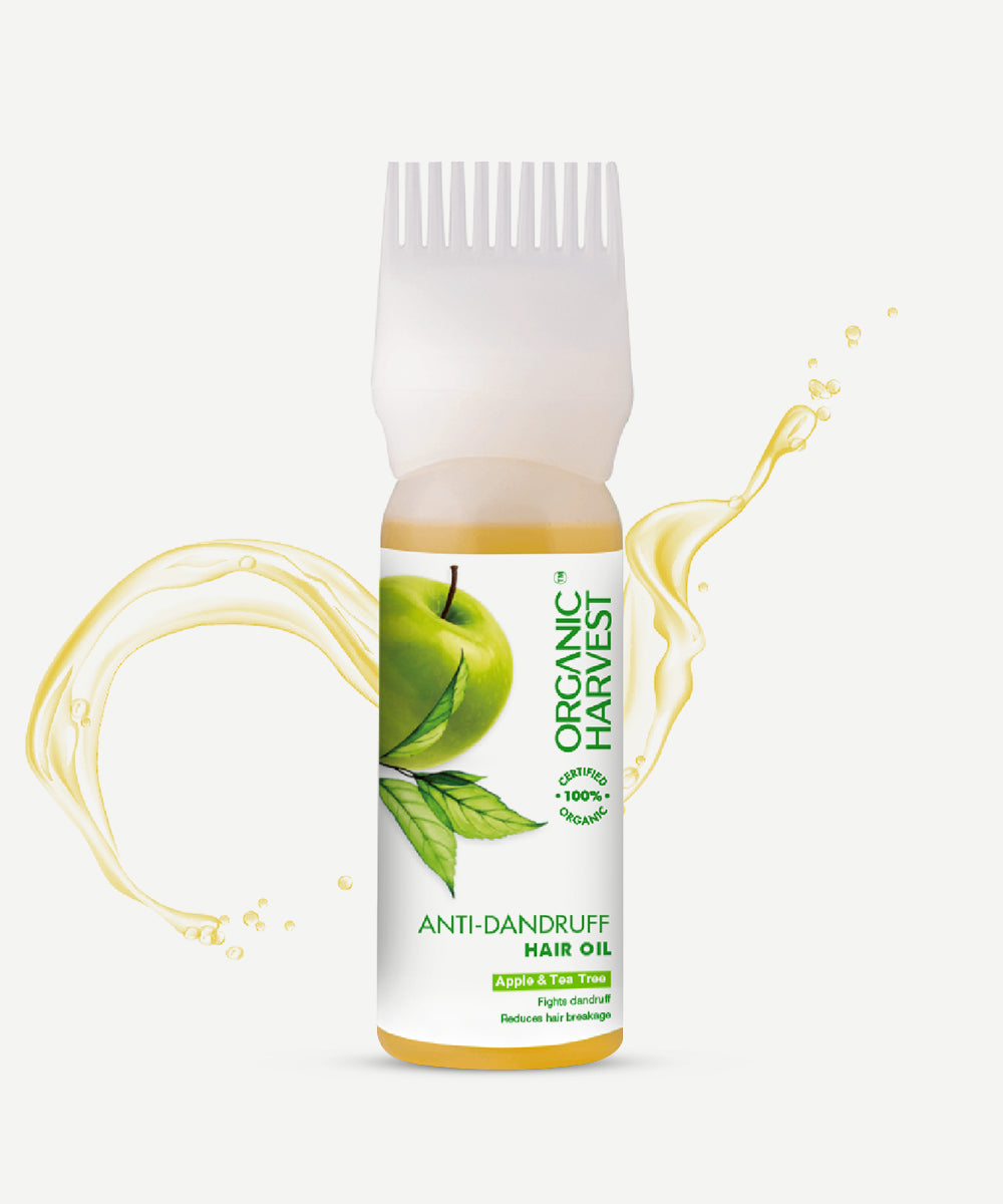 Organic Harvest - Anti-Dandruff Hair Oil with Green Apple & Tea Tree Oil