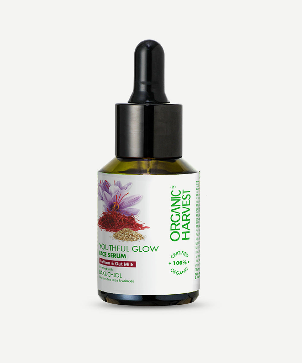 Organic Harvest - Youthful Glow Face Serum with Saffron and Oat Milk