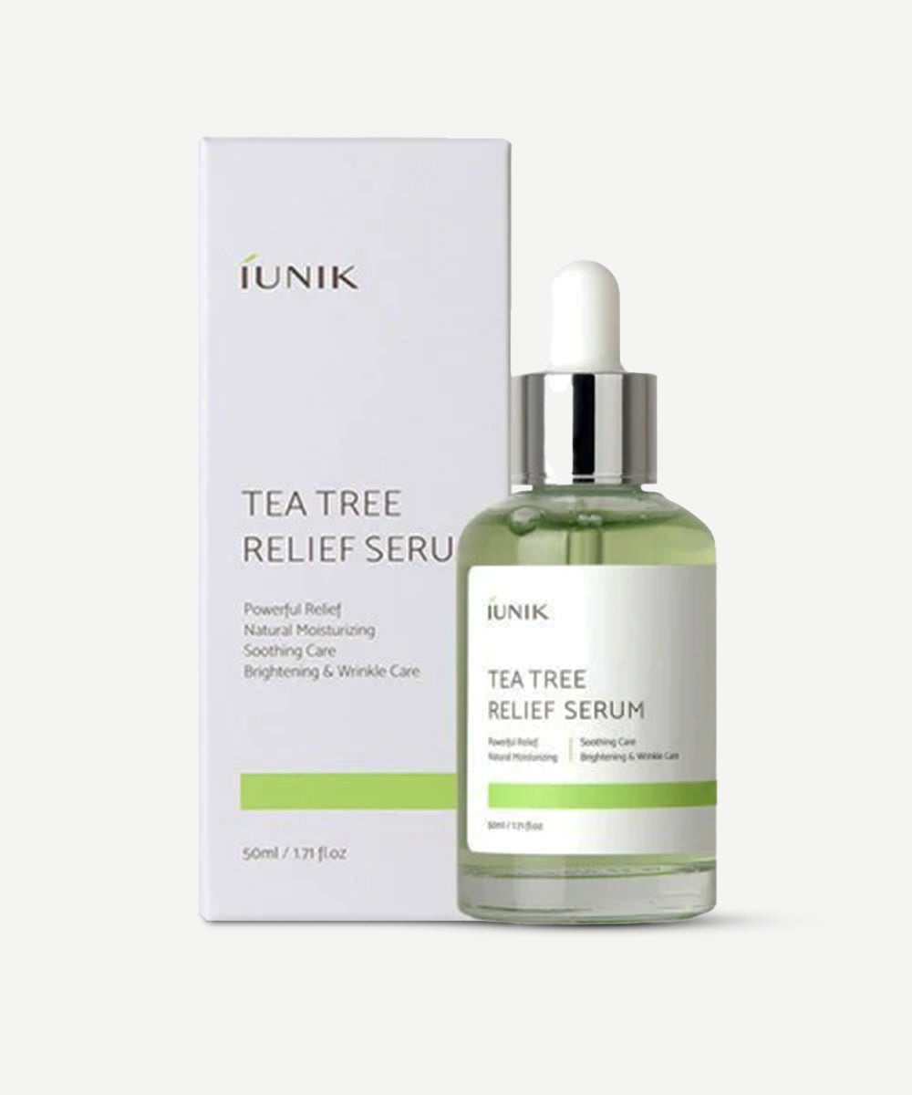 iUNIK - Tea Tree Relief Serum with Tea Tree Extract & Niacinamide for Acne-Prone Skin
