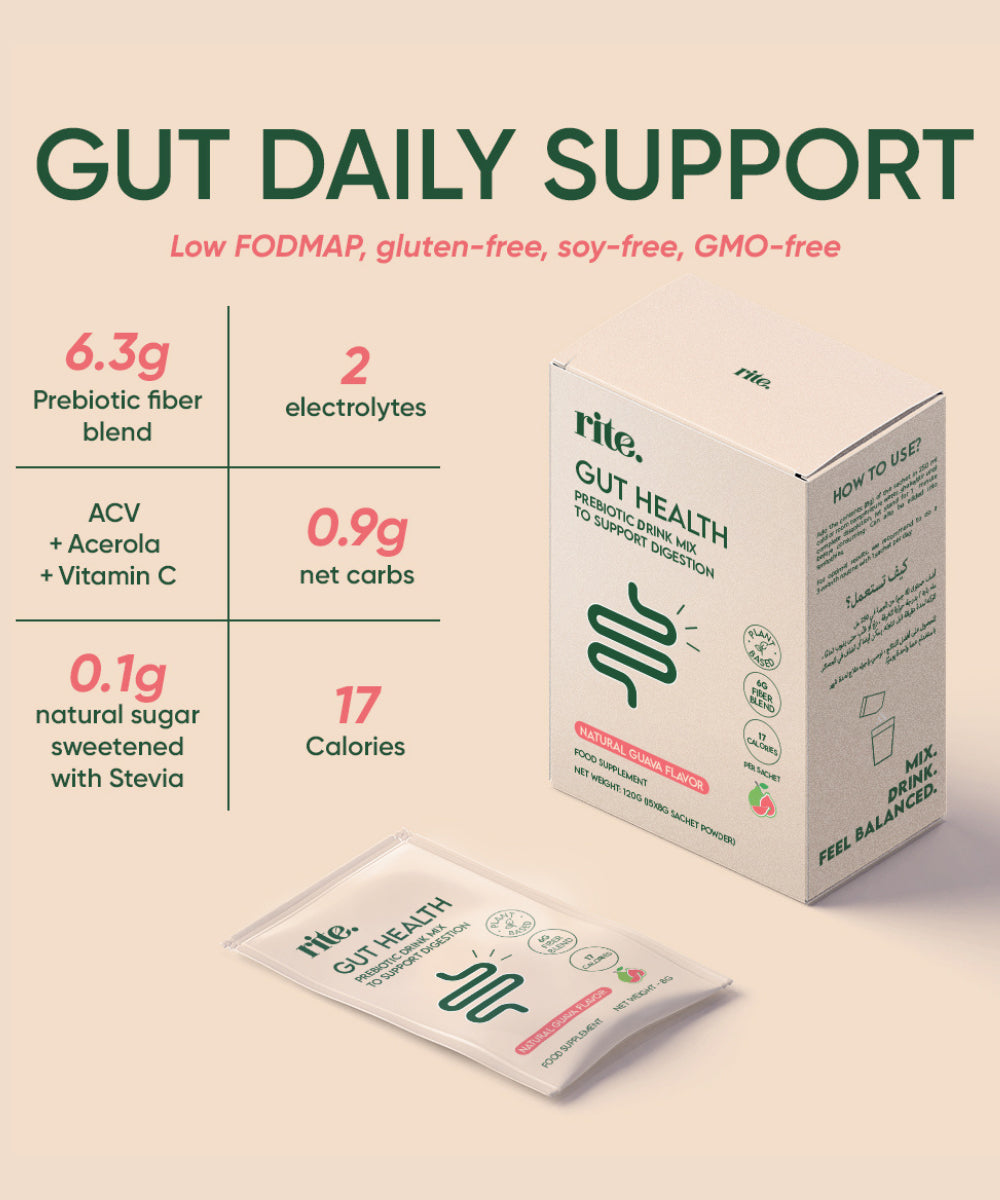 Rite - GUT HEALTH Prebiotic drink mix - box - 15 sachets