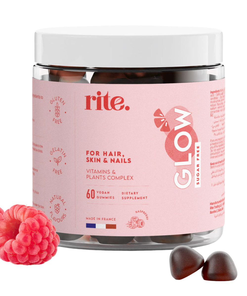 Rite - GLOW sugar-free x60 Vegan Gummies