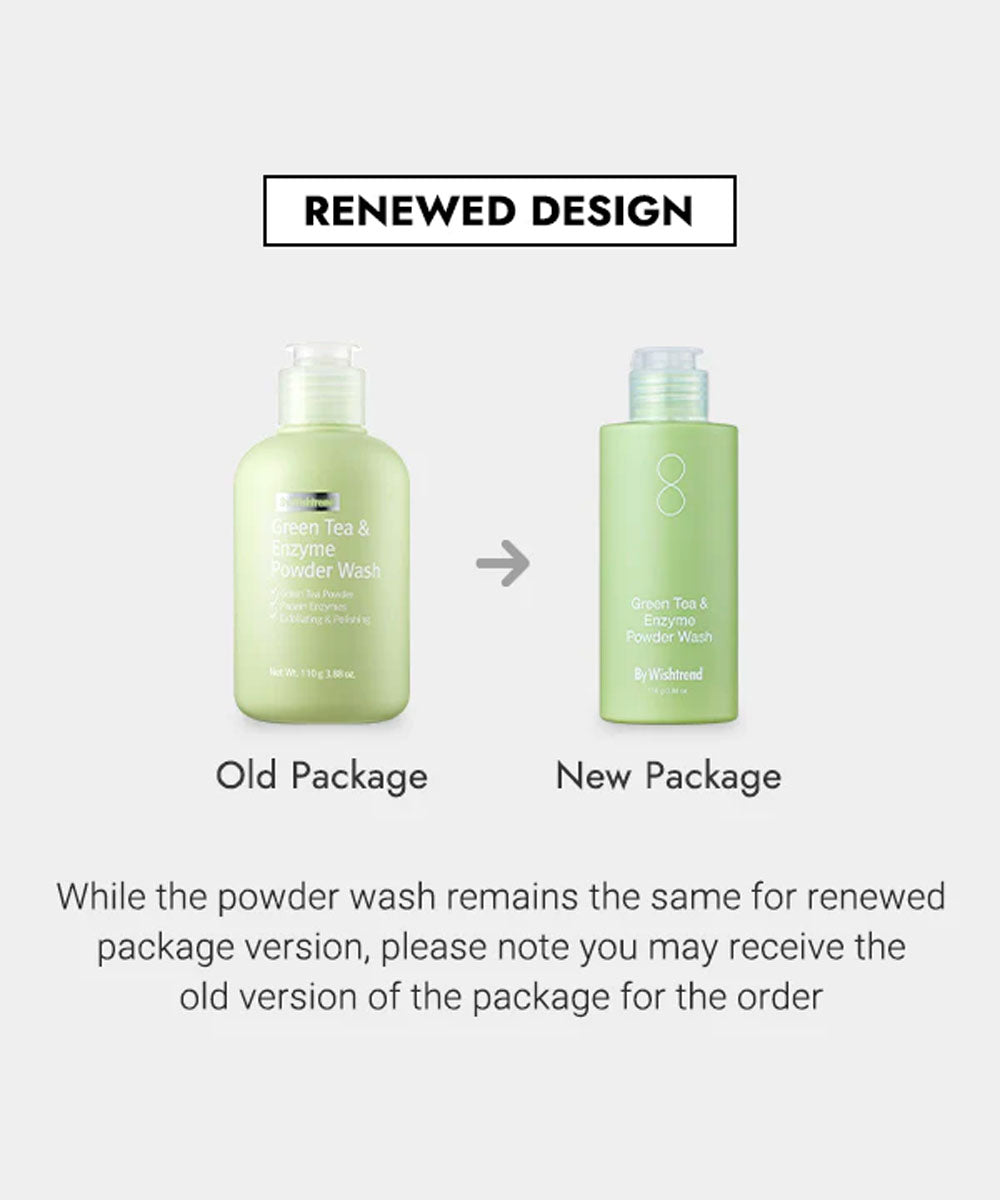 By Wishtrend - Green Tea & Enzyme Powder Wash for Oily & Acne-Prone Skin