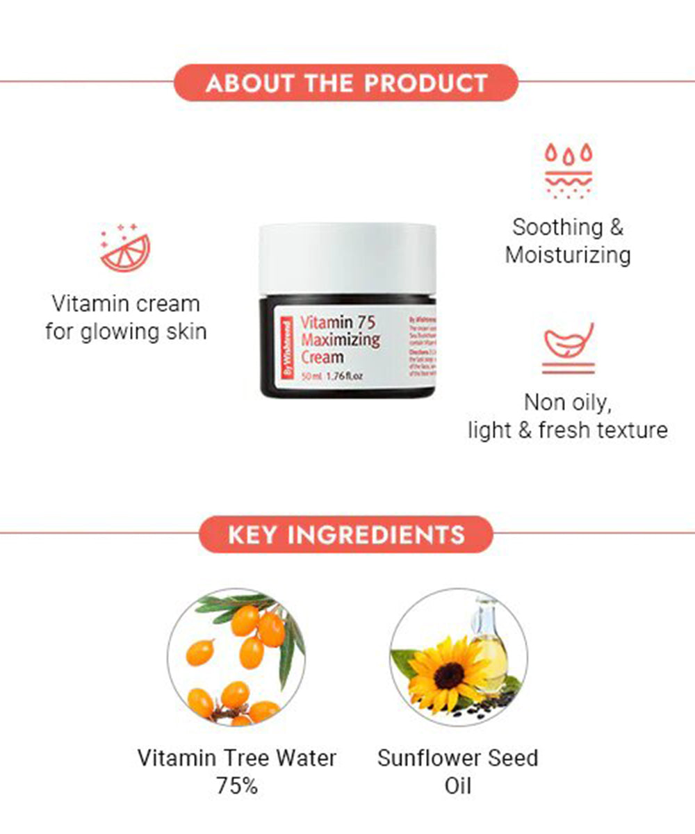 By Wishtrend - Nourishing Vitamin 75 Maximizing Cream with Vitamin Tree Water