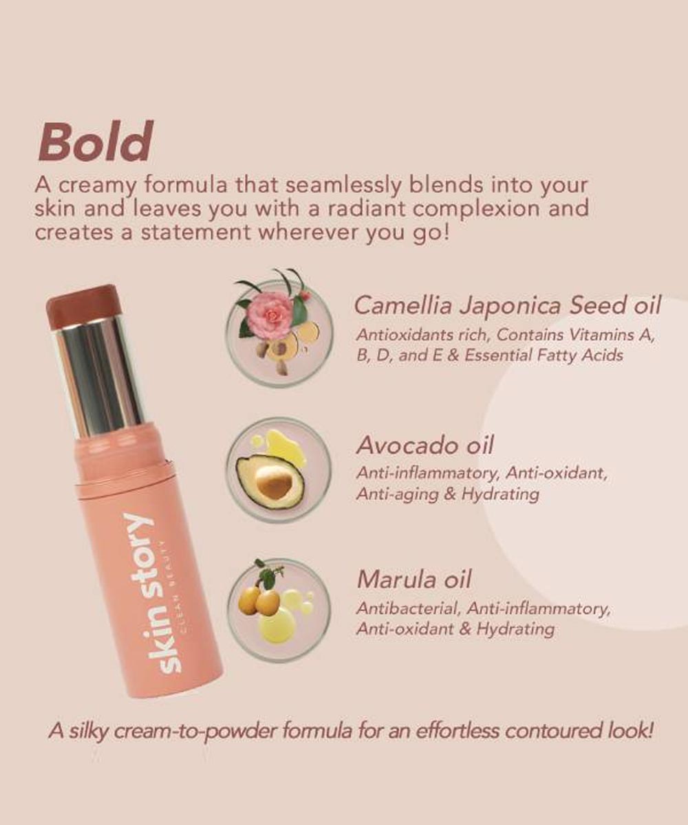 Skin Story - CreamToPowder Multistick in Bold with Avocado Oil for a Naturally Contoured Look