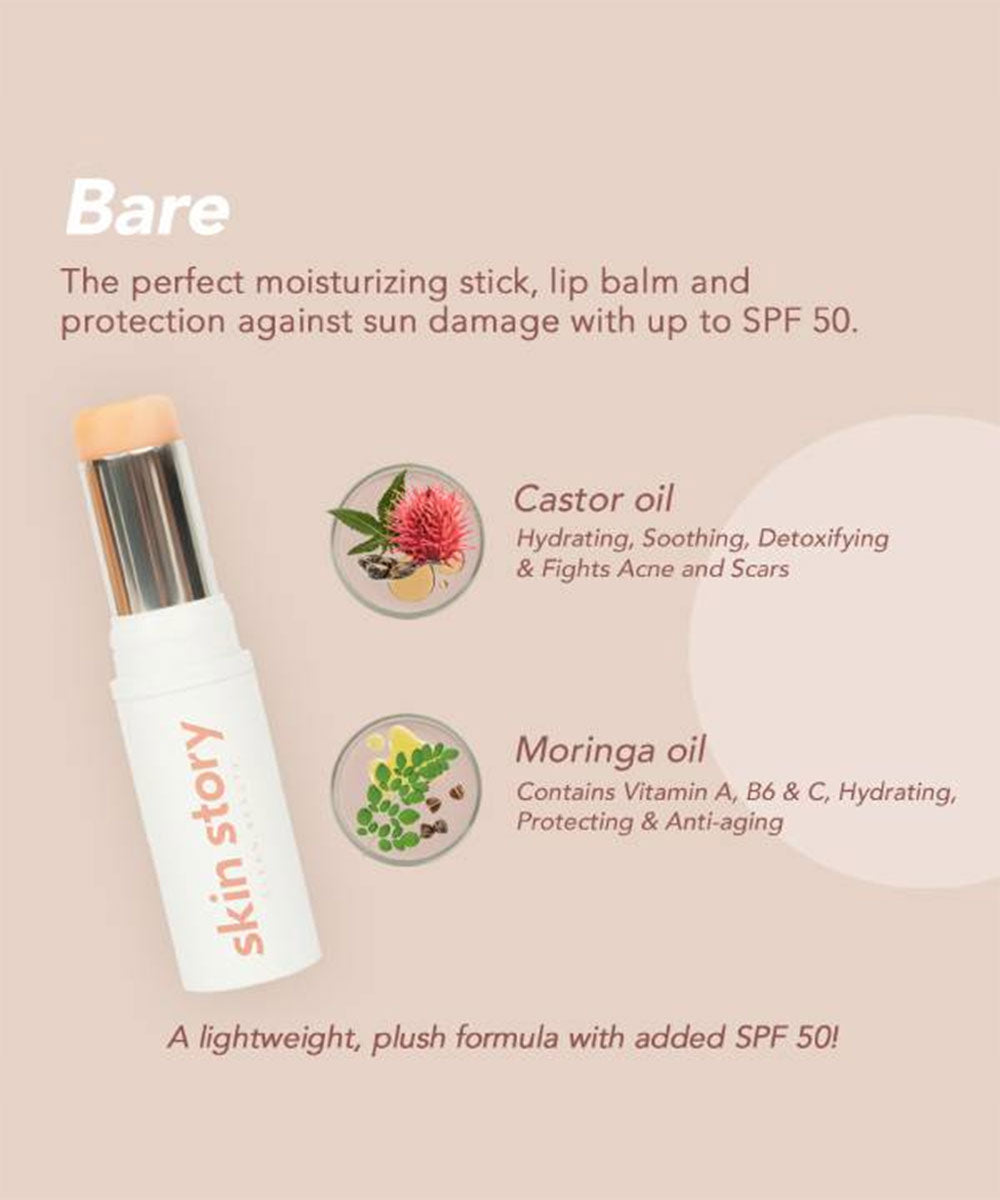 Skin Story - Hydrating Multistick in Bare with Moringa OilSPF Protection for Healthier Skin