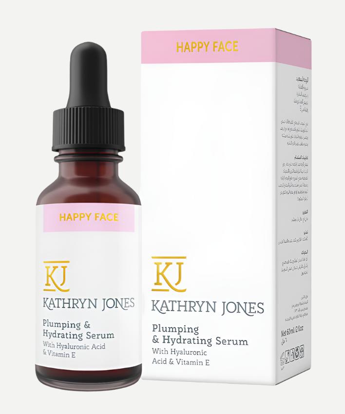 KJ Serums - Healing Hydrating Happy Face Serum with Hyaluronic Acid, Vitamin E