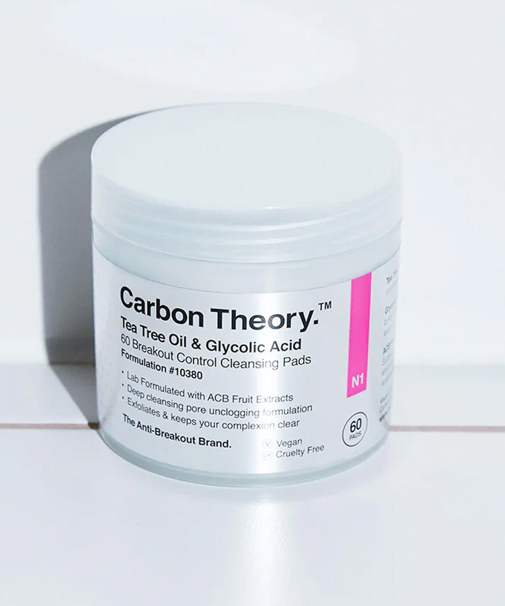 Carbon Theory - Breakout Control Cleansing Pads with ACB Fruit Extracts & Glycolic Acid - Secret Skin