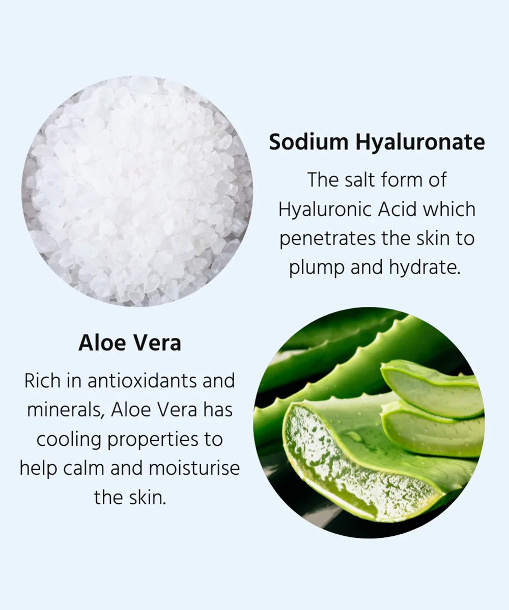 Herbal Essentials - Hydrating Eye Gel with Sodium Hyaluronate and Aloe Vera to Plump & Energise Skin - Secret Skin