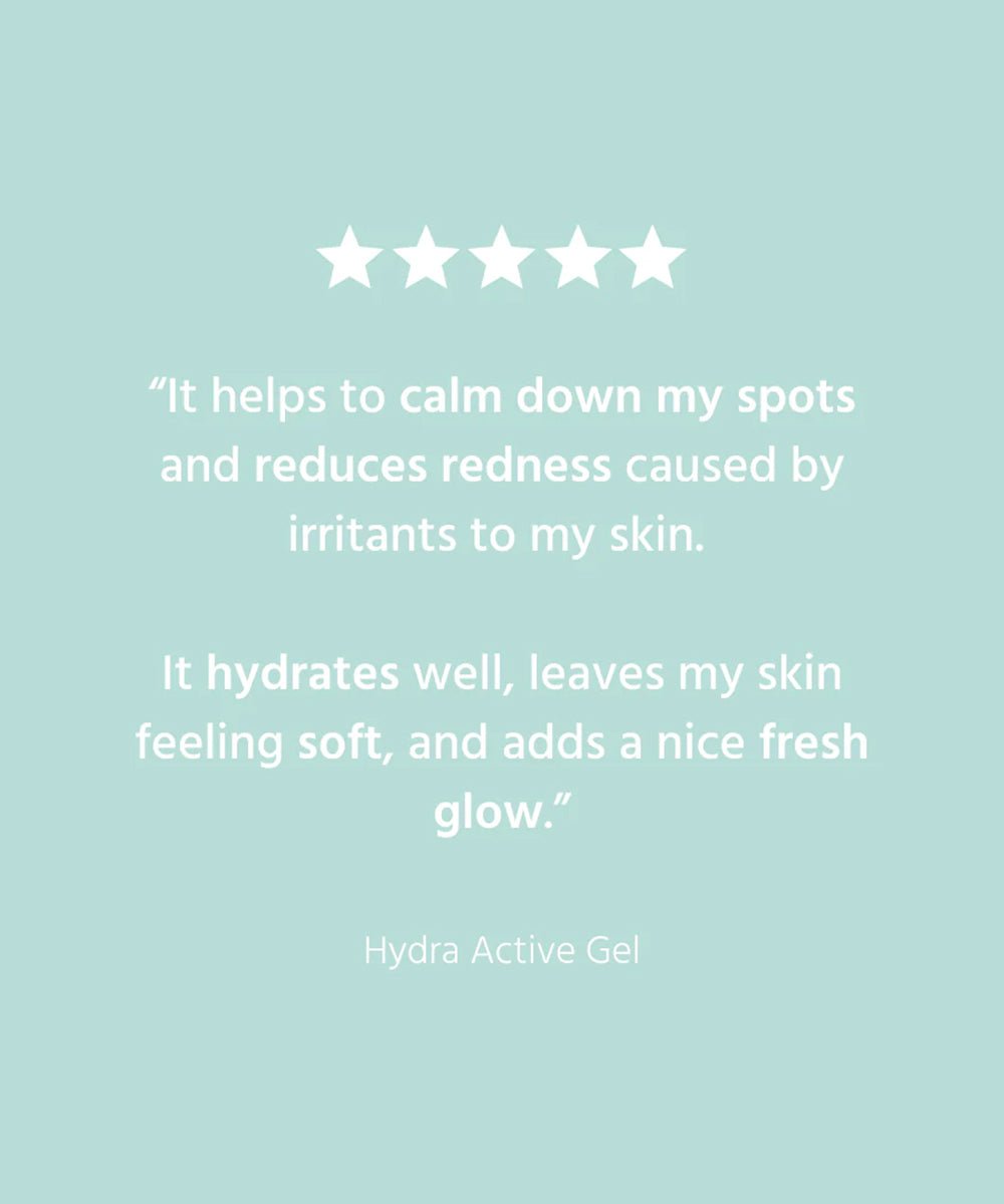Herbal Essentials - Lightweight Hydra Active Gel with Peppermint Oil and Aloe Vera to Brighten & Balance Skin - Secret Skin