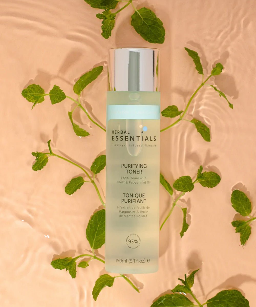 Herbal Essentials - Purifying Toner with Neem Extract & Peppermint Oil to Refresh The Skin & Control Shine - Secret Skin