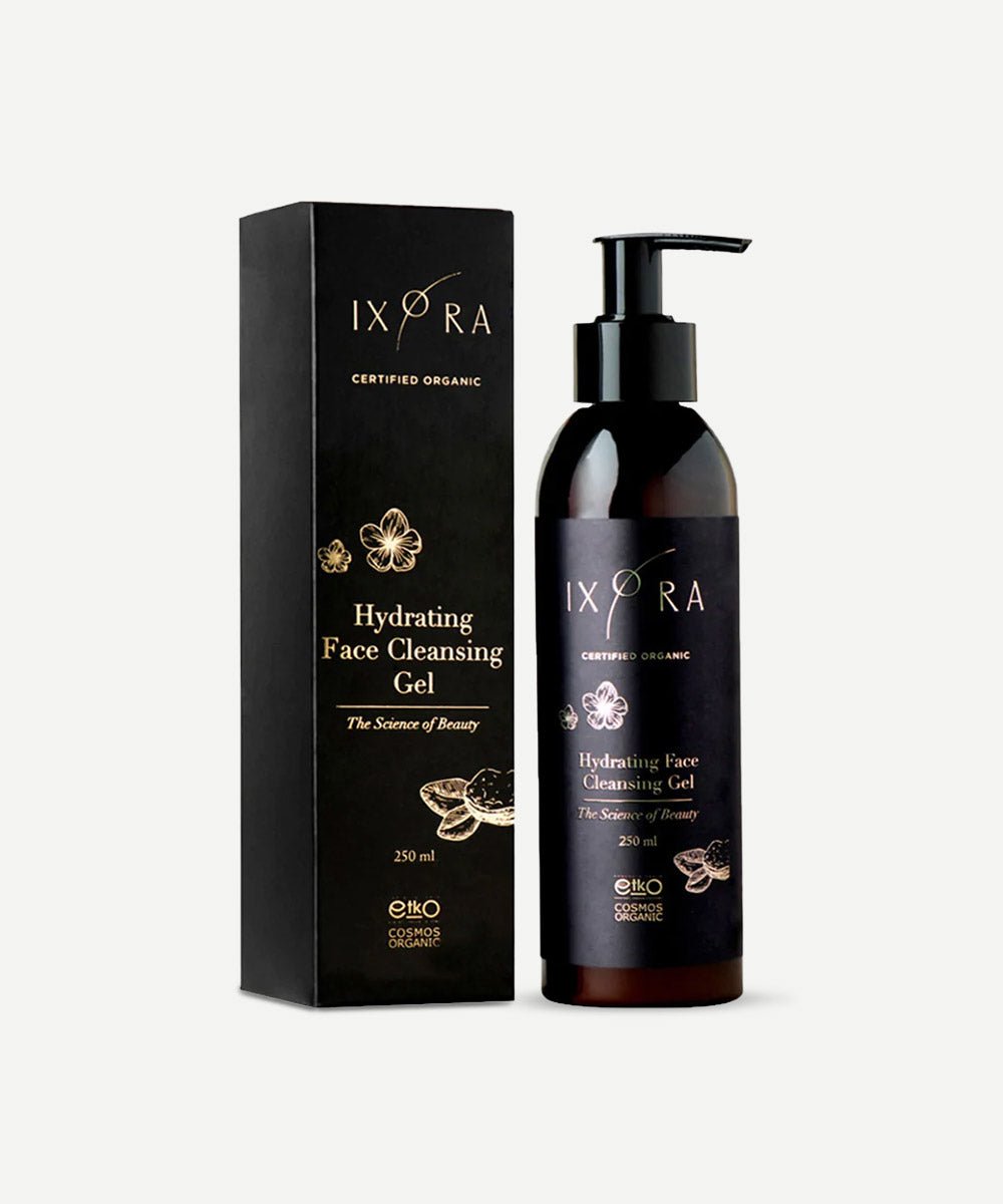 Ixora - Deep Hydrating Face Cleansing Gel with Shea Butter, Jojoba Seed Oil, Coconut Oil for Dry Skin