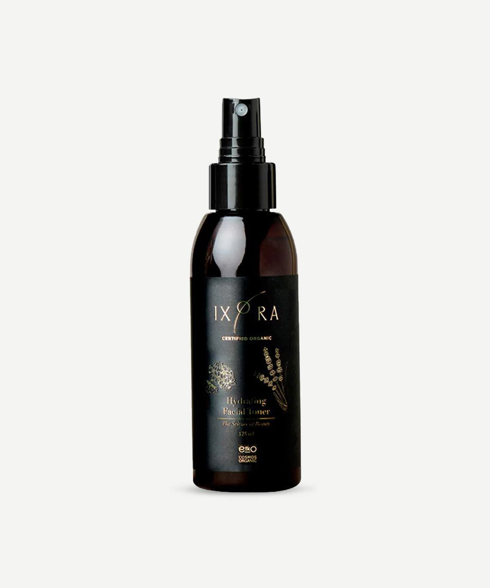 Ixora - Deep Hydrating Facial Toner with Geranium Rose Essential Oil, Black Oats, Aloe Vera & Trehalose Botanical Sugar to Cleanse, Balance & Tighten Skin & Restore Natural pH Level