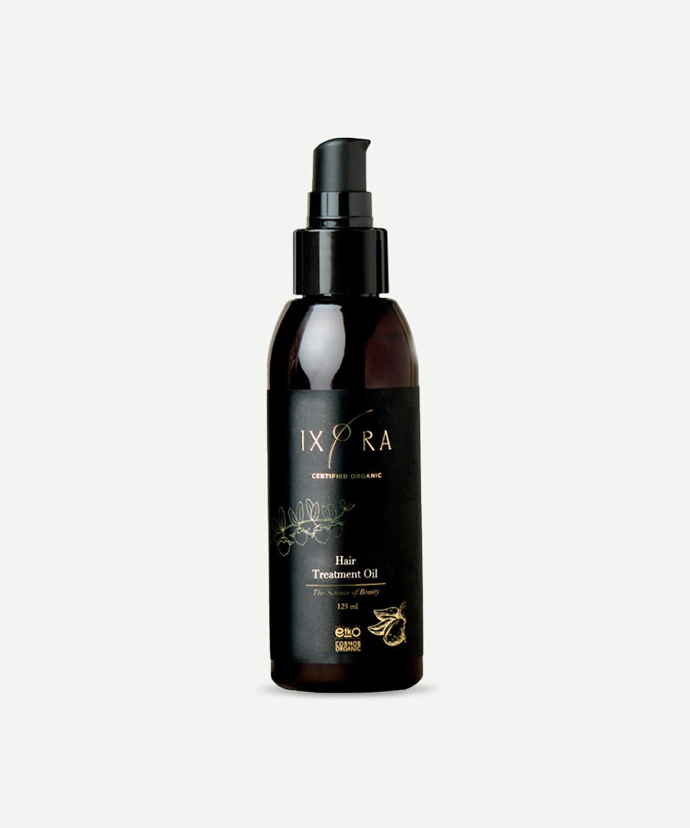 Ixora - Hair Growth Promoting Treatment Oil with Natural Vitamin E, Organic Argan Oil, Jojoba, Shea Butter and Geranium Rose Essential Oil