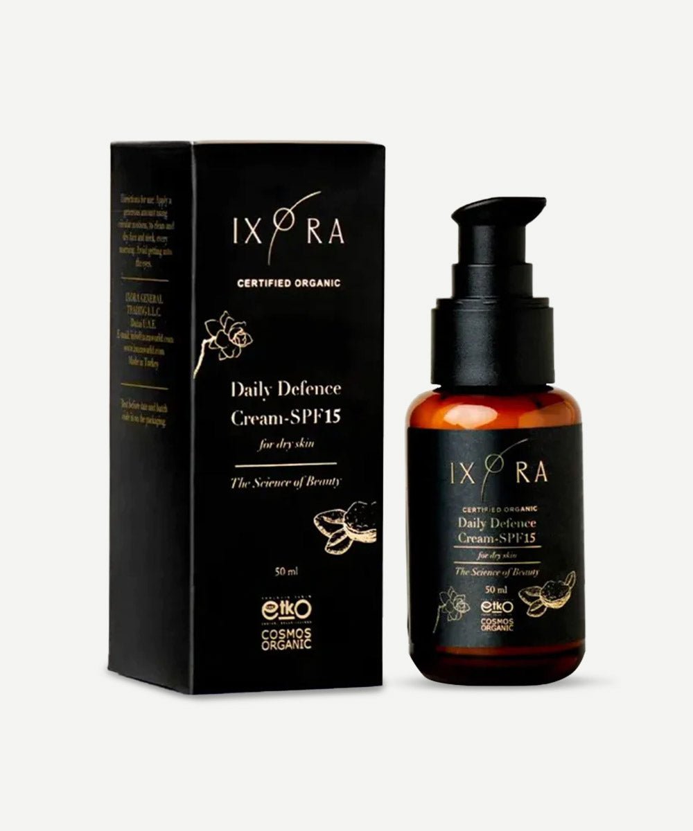 Ixora - Nourishing & Protecting Daily Defence Cream SPF15 with Konjac Root, Shea Butter & Ribes Nigrum Seed Oil