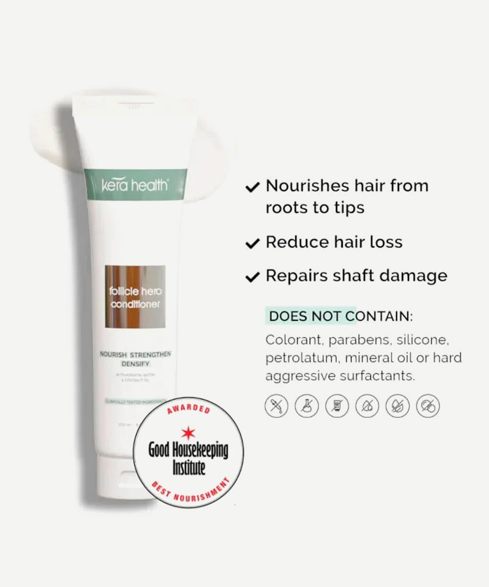 Kera Health - Moisturizing Follicle Hero Conditioner with Cucumber, Green Tea & KerCysteine® for Hair Fall & Thickness