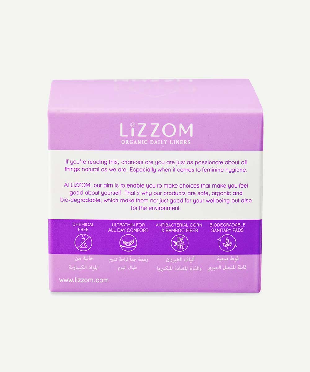 Lizzom - Organic Dry Feel Daily Liners - Secret Skin