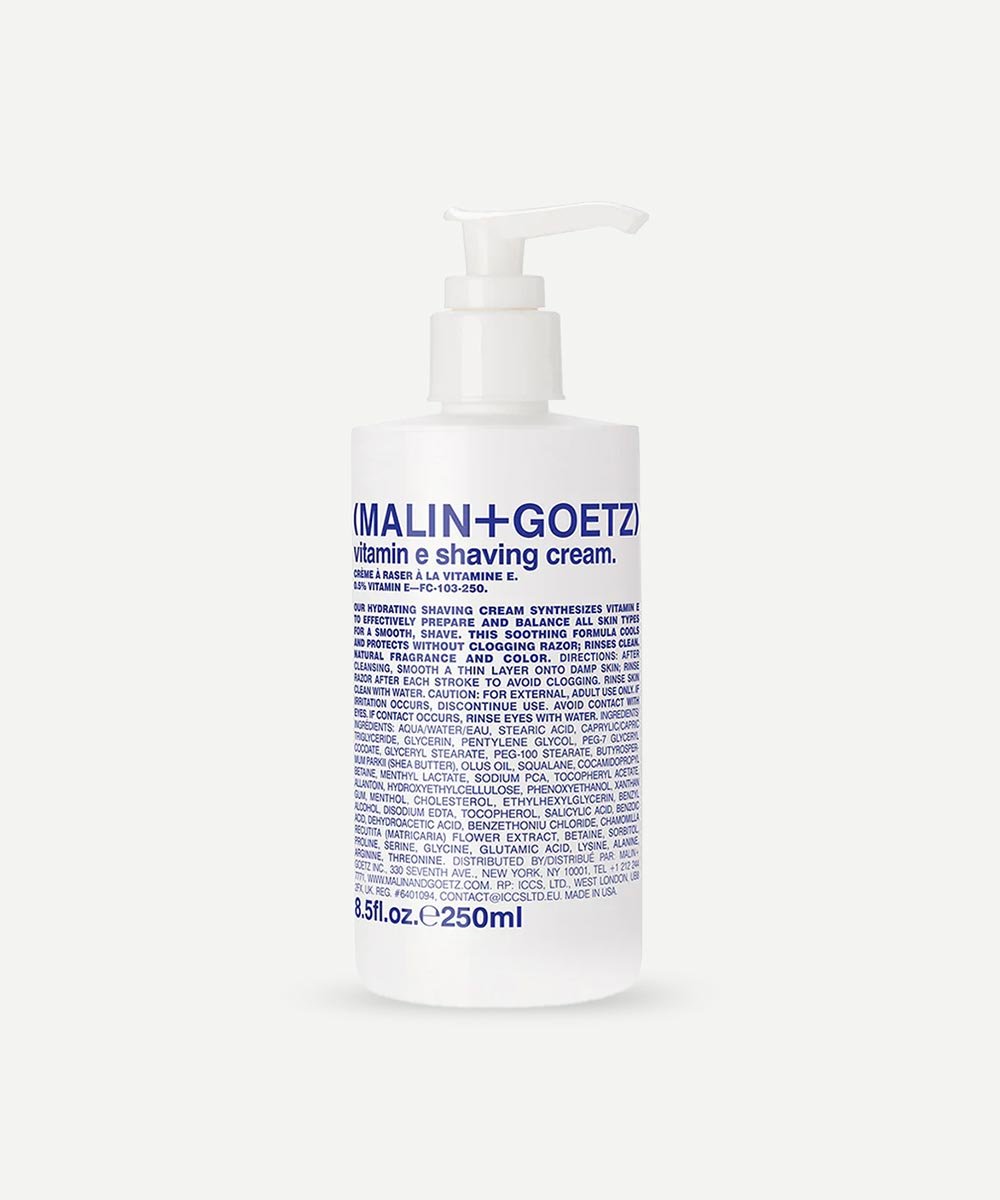 Malin + Goetz - Non-Foaming Vitamin E Shaving Cream with Squalane & Shea Butter to Soothe & Calm Skin