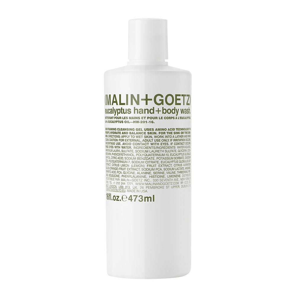 Malin + Goetz - Refreshing Eucalyptus Hand & Body Wash with Amino Acids & Glycerin to Cleanse, Purify & Hydrate Skin