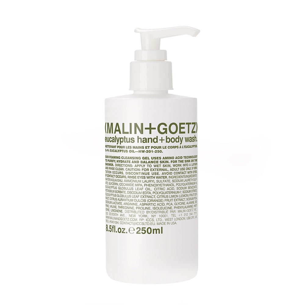 Malin + Goetz - Refreshing Eucalyptus Hand & Body Wash with Amino Acids & Glycerin to Cleanse, Purify & Hydrate Skin