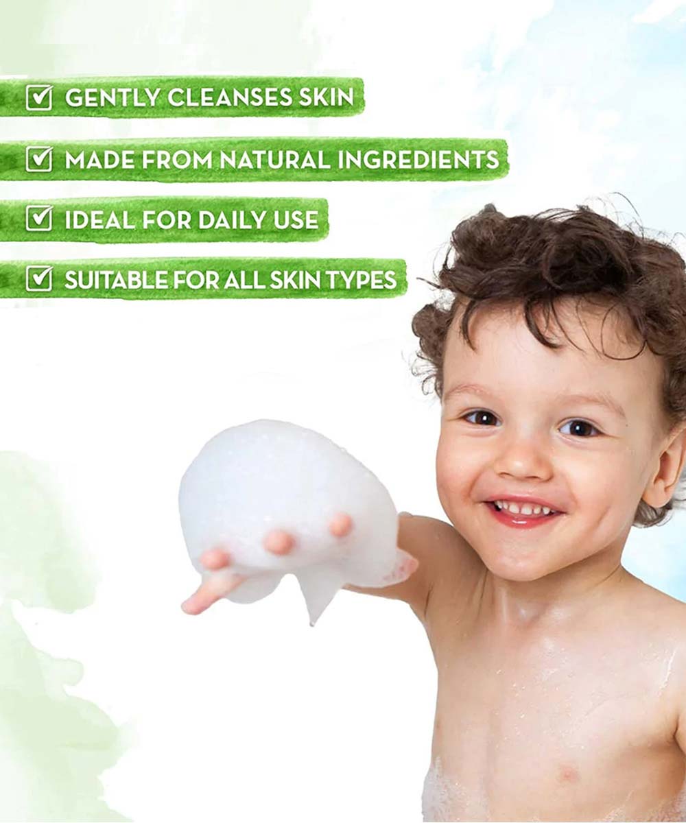 Mamaearth - Brave Blueberry Body Wash for Kids with Blueberry & Oat to Cleanse & Smoothen Skin
