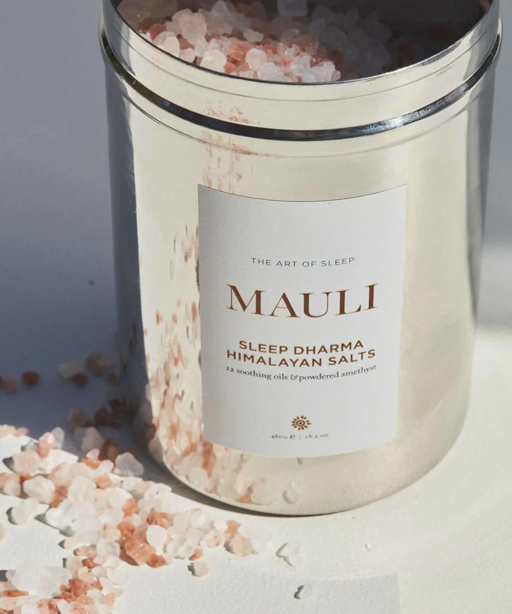 Mauli - Relaxing Sleep Dharma Himalayan Bath Salts with Chamomile & Lavender - Secret Skin