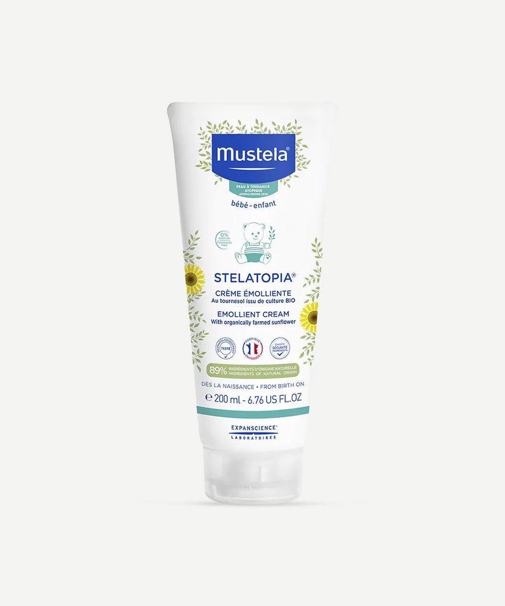 Mustela - Fragrance-Free Stelatopia Emollient Cream with Squalane & Avocado Fruit Extract for Soothed & Nourished Skin - Secret Skin