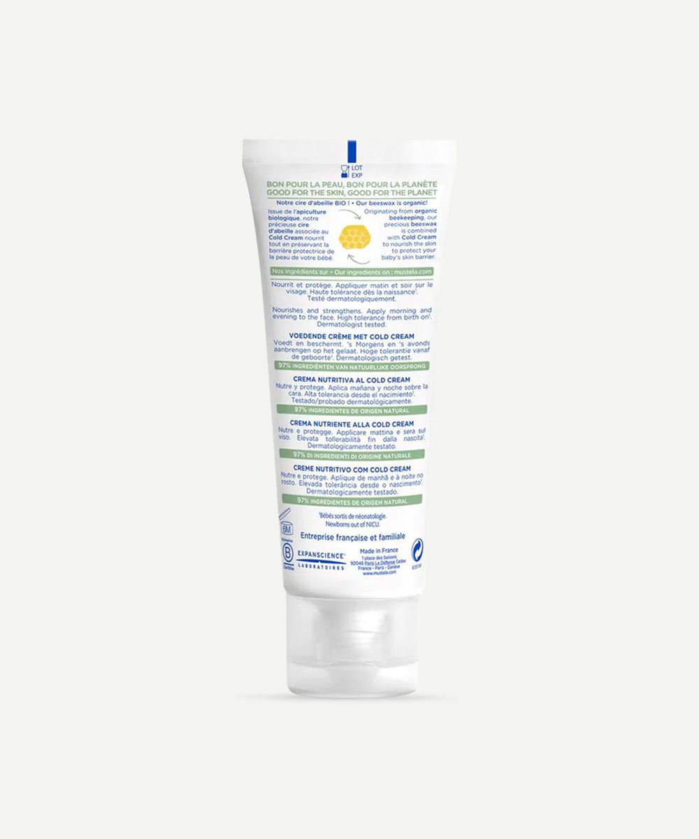 Mustela - Nourishing Cold Cream with Ceramides & Beeswax for Soft & Healthy Skin - Secret Skin