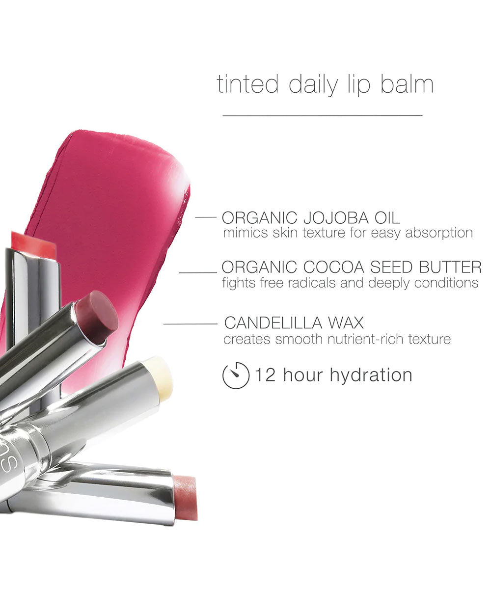 RMS Beauty - Ultra-Moisturizing Tinted Daily Lip Balm with Jojoba Oil, Cocoa Seed Butter & Candellila Wax for a Delicate Flush of Color - Secret Skin