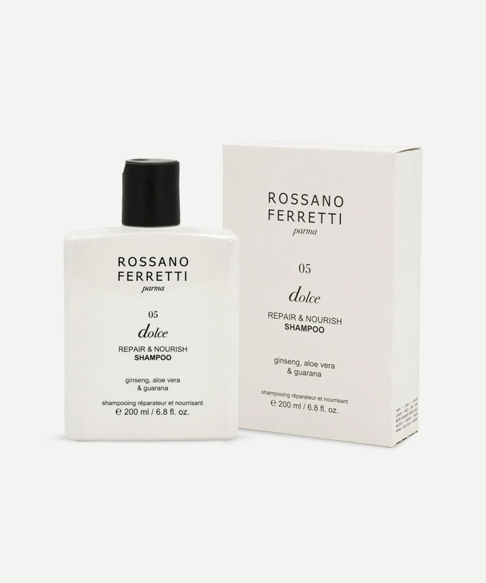 Rossano Ferretti - Nourishing Dolce Repair & Nourish Shampoo with Ginseng & Hyaluronic Acid to Repair & Balance Hair - Secret Skin