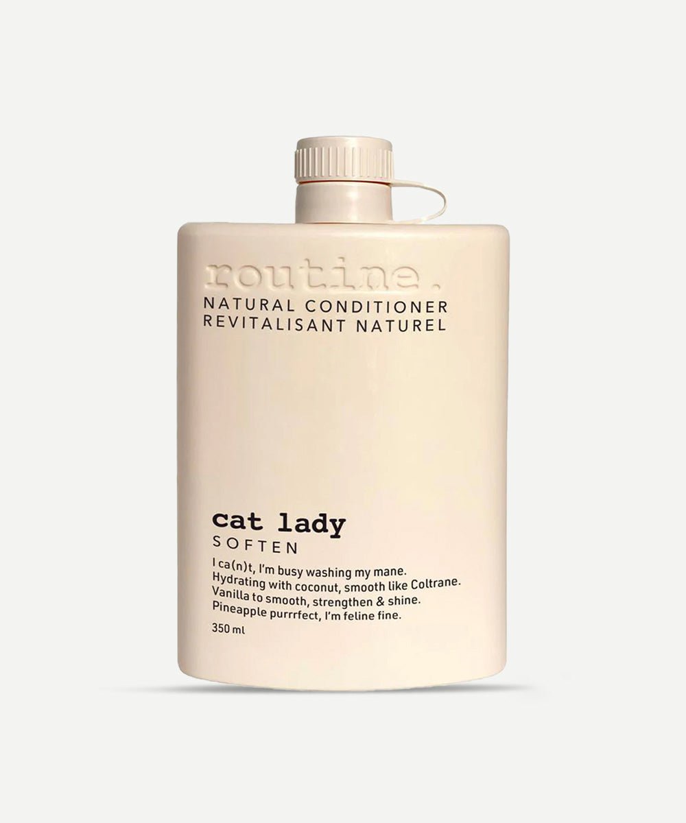 Routine - Cat Lady Softening Conditioner with Hydrolyzed Quinoa & Keratin for Lush, Shiny Hair - Secret Skin