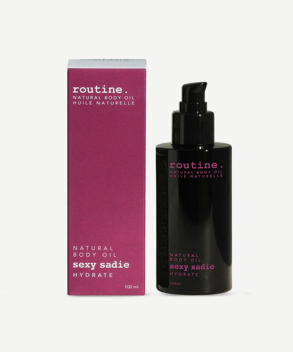Routine - Firming Sexy Sadie Hydrating Body Oil with Jojoba Oil & Ylang Ylang to Hydrate & Stimulate Skin - Secret Skin