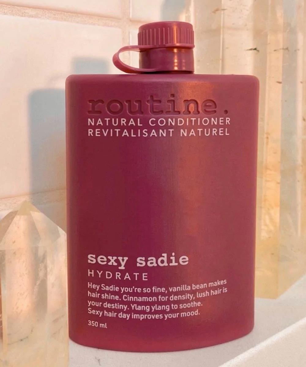 Routine - Sexy Sadie Hydrating Conditioner with Hydrolyzed Algae & Ylang Ylang for Strong & Shiny Hair - Secret Skin