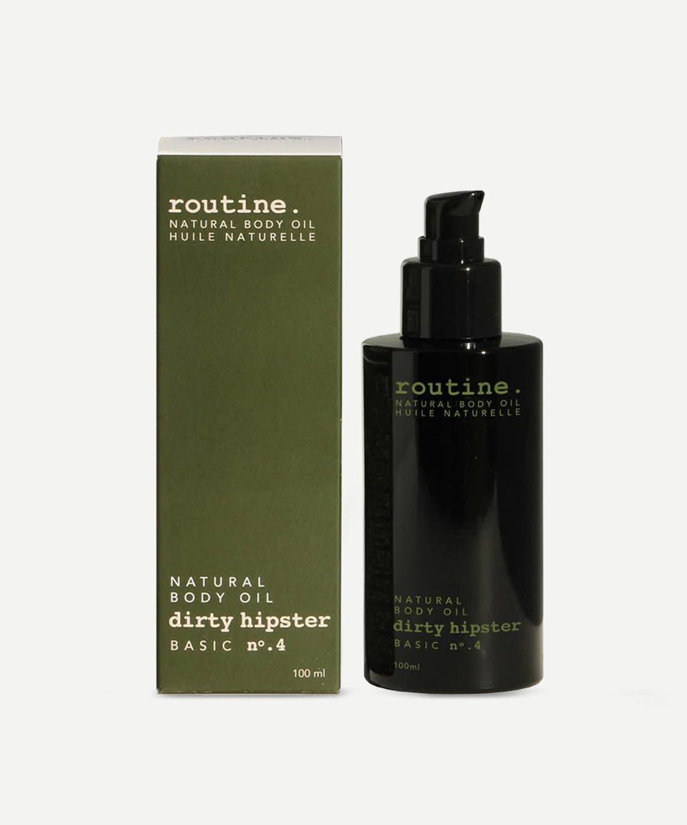 Routine - Smoothing Dirty Hipster Normalizing Body Oil with Jojoba Oil & Vetiver for Toned & Radiant Skin - Secret Skin