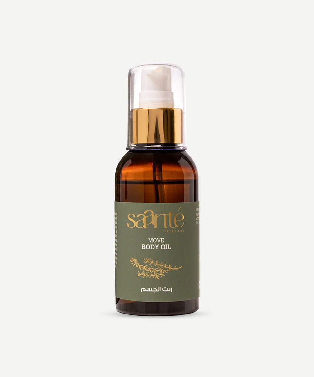 Saanté - Soothing Move Body Oil with Clove Oil & Thyme Oil for Muscle Stiffness & Sprains - Secret Skin