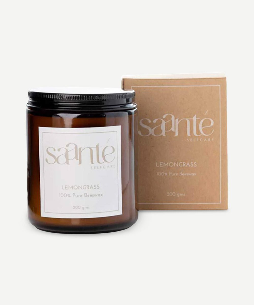 Saanté - Uplifting Lemongrass Candle - Secret Skin