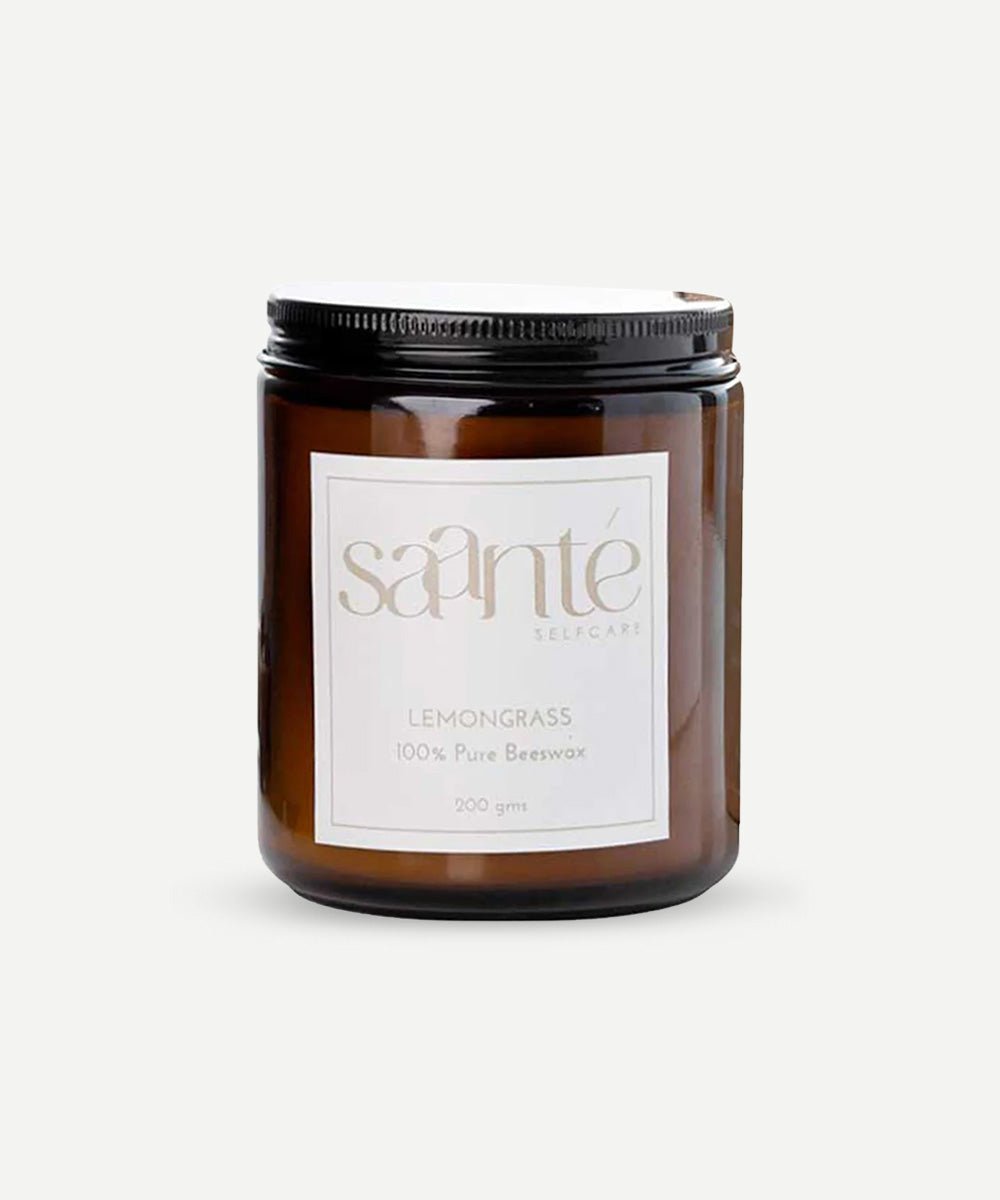 Saanté - Uplifting Lemongrass Candle - Secret Skin