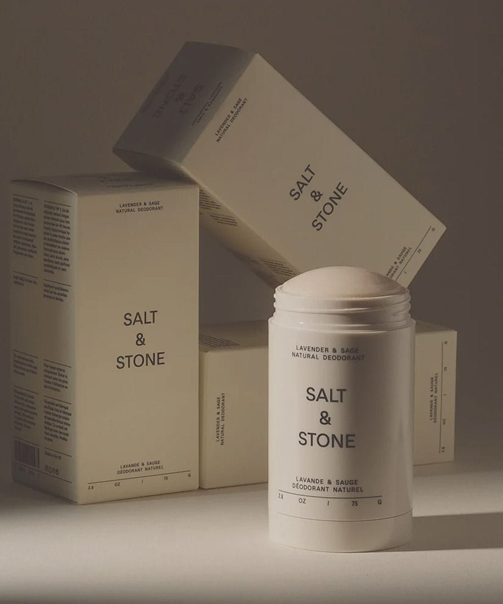 Salt & Stone - High-Performance Lavender & Sage Deodorant with Probiotics, Hyaluronic Acid & Shea Butter - Secret Skin