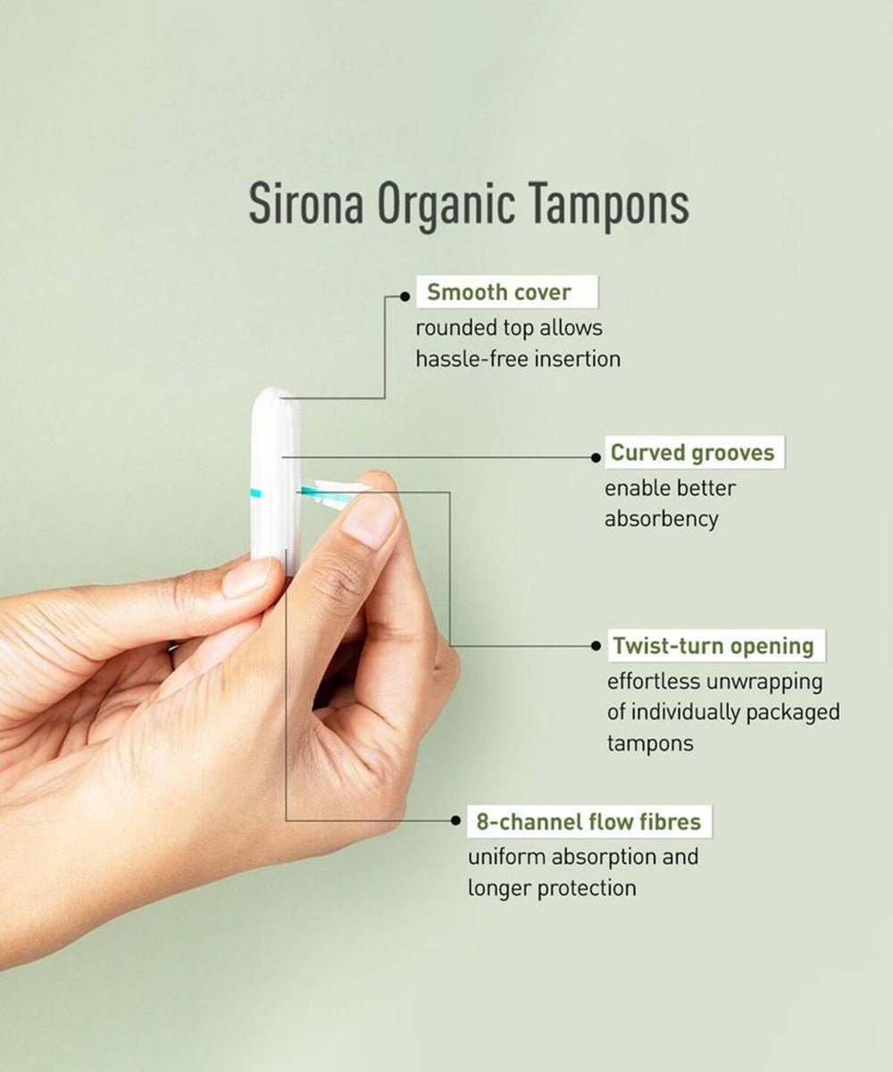 Sirona - 100% Organic Non-Applicator Tampons - Secret Skin