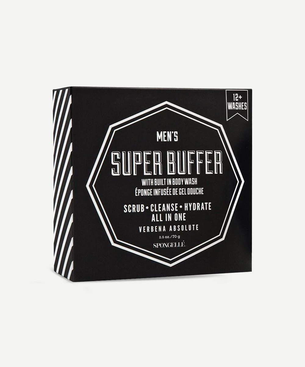 Spongellé - Energizing Verbena Absolute Men's Supreme Buffer with Verbena to Cleanse & Exfoliate the Skin - Secret Skin