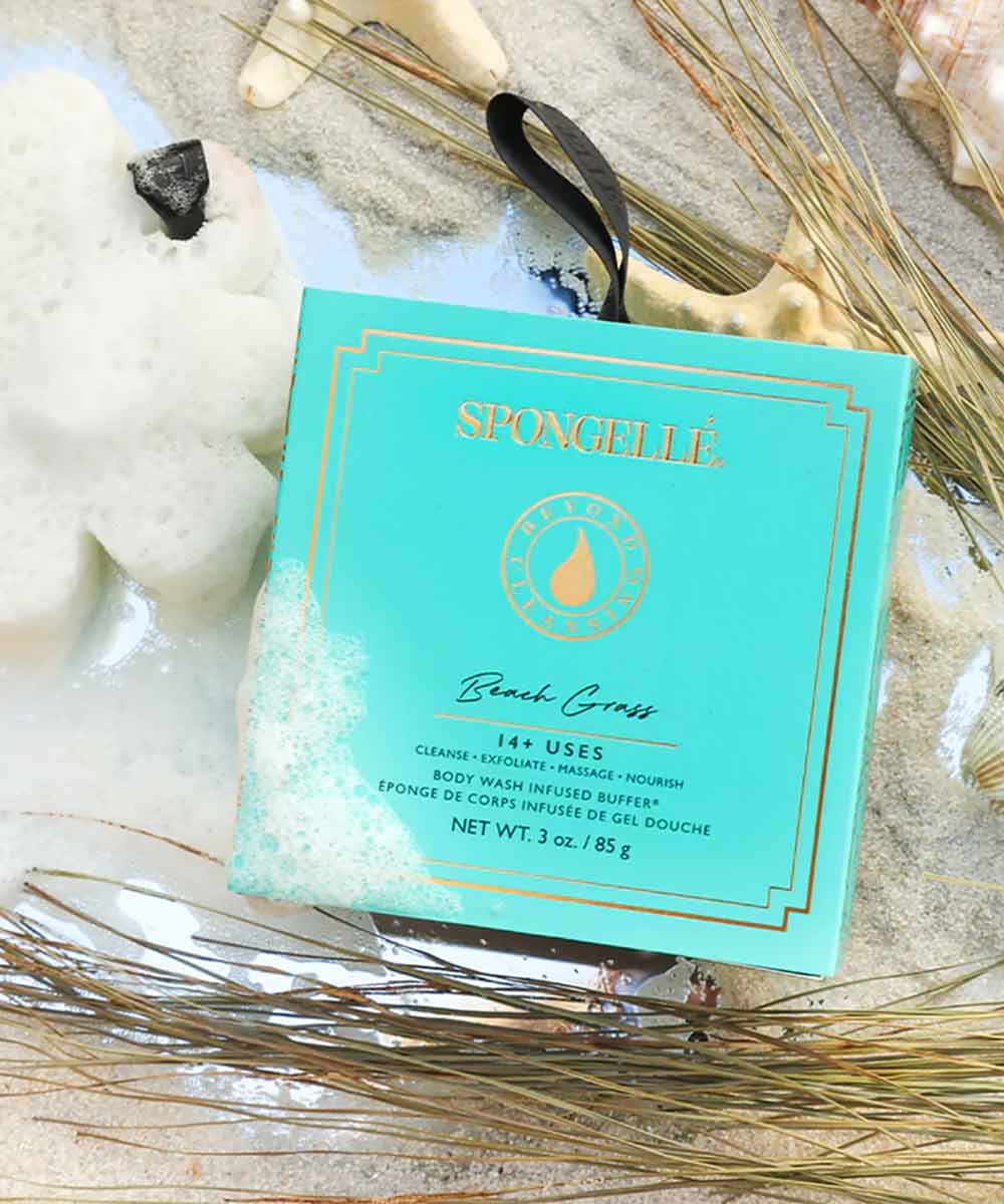 Spongellé - Refreshing Beach Grass Boxed Flower Body Wash with Jasmine & Rose - Secret Skin